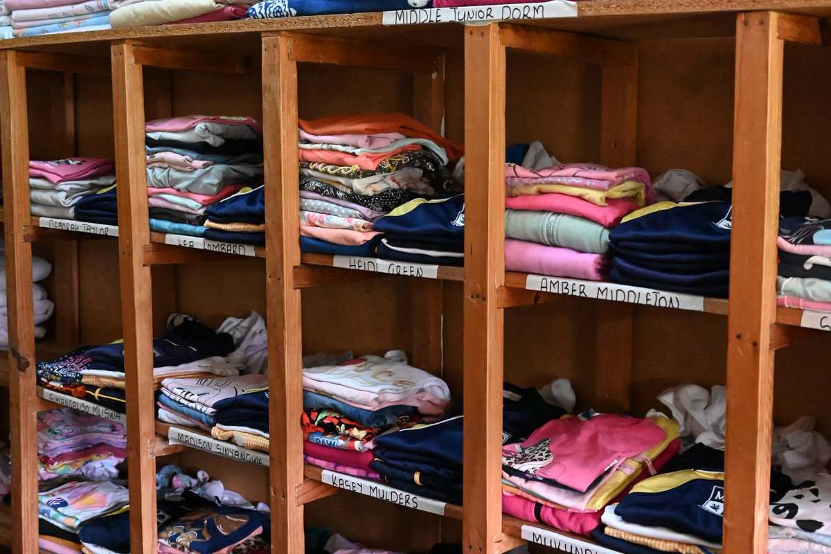 Cubbies in the boarding house